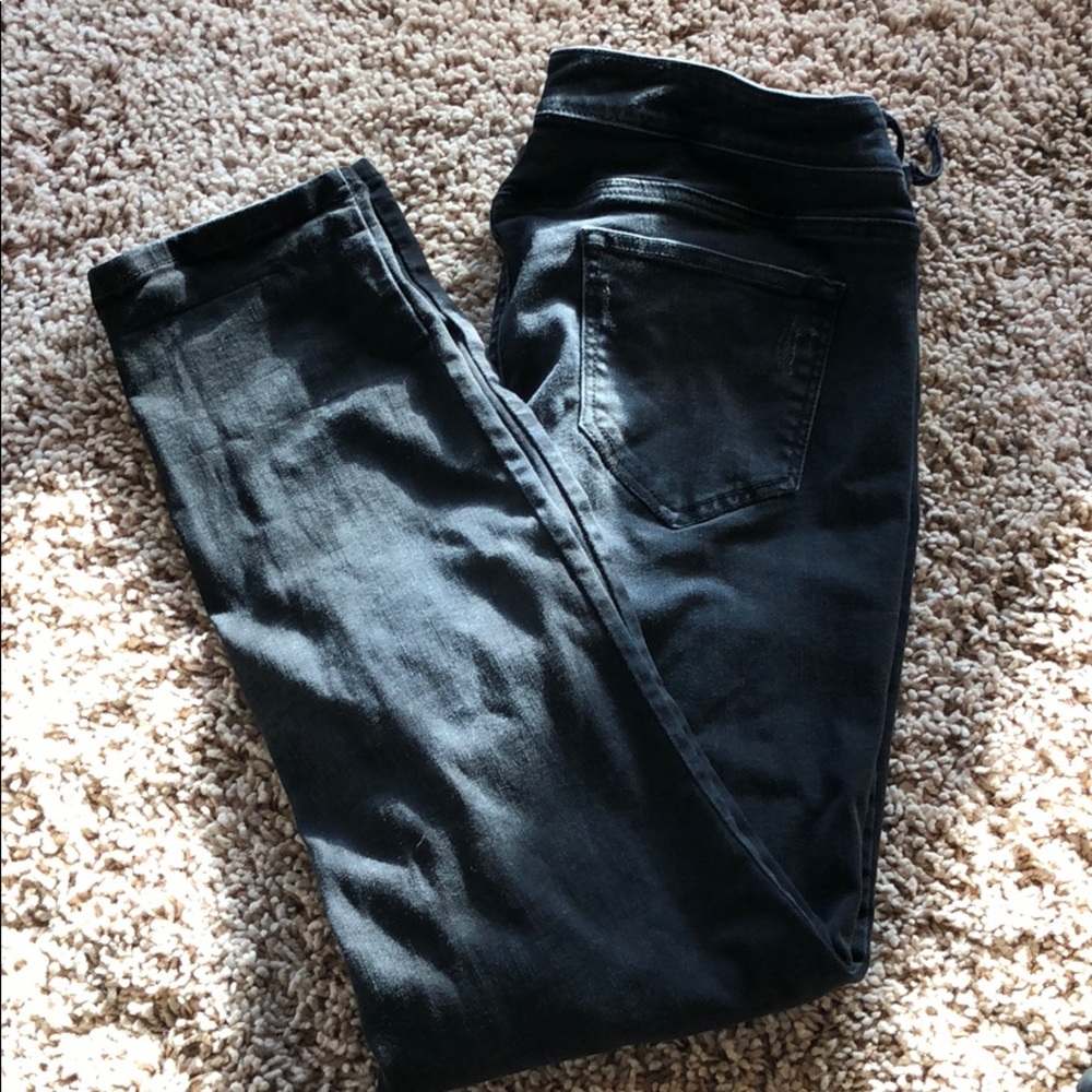 Maurice skinny black jean